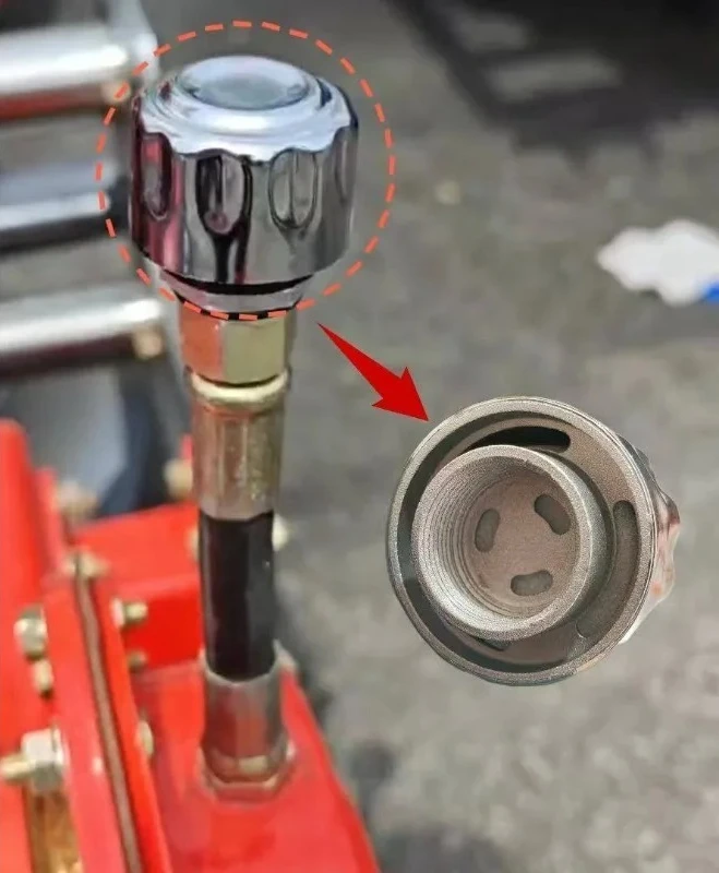 Rotary Tiller Gearbox Ventilation Valve, Dust‑Proof Leak‑Proof Exhaust Cap, Vent Hole Assembly with 20‑Thread Adapters