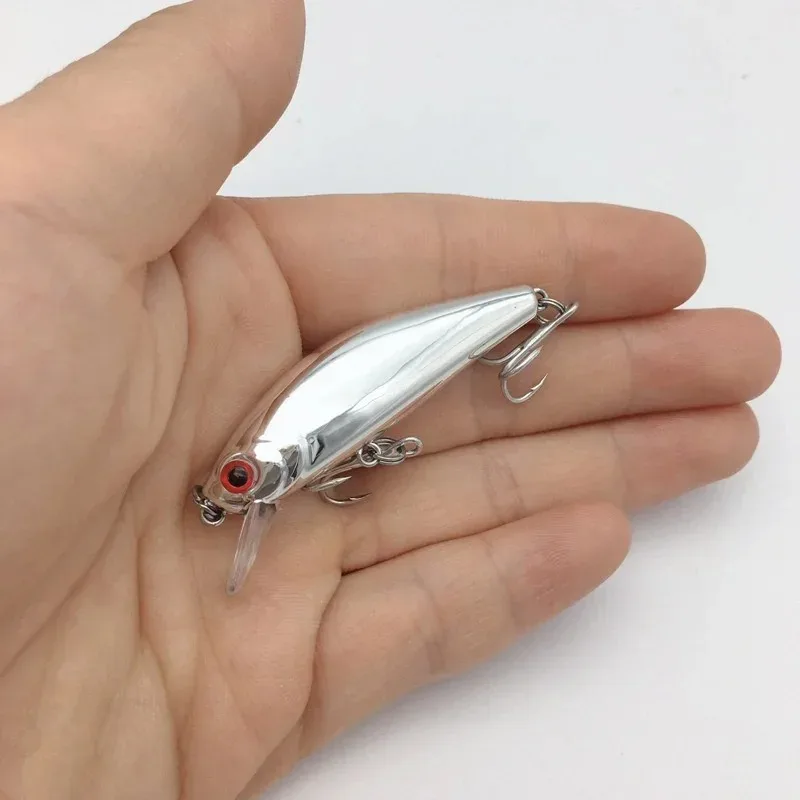 1 Stück 5,5cm/6,5g sinkender Mini-Minnow-Köder im japanischen Stil, Wobbler, Jerkbait, Crank-Angelköder, Haken, Bass-Pesca-Angelzubehör