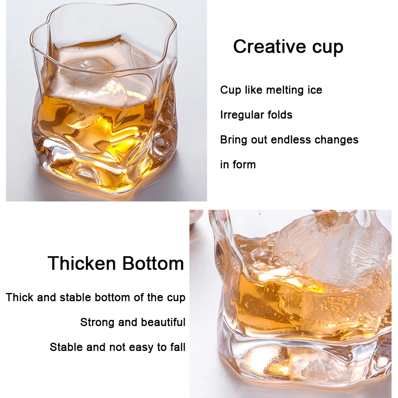(Can engrave logo) 210ML crystal whiskey glass, Water Cup, Home Red Wine Glass, Bar Champagne Cup, Cocktail Glass, Beer Cup