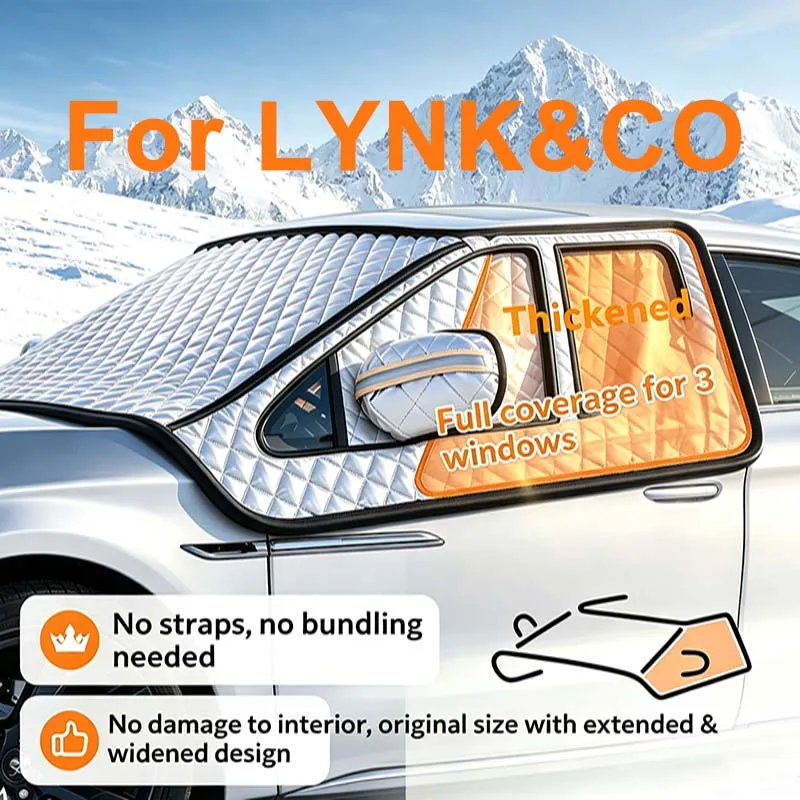 Car Windshield Snow Cover Waterproof Dustproof Half Car Protective Cover For LYNK&CO 06 03 05 08 09 01 02 Hatchback BX11 EX11
