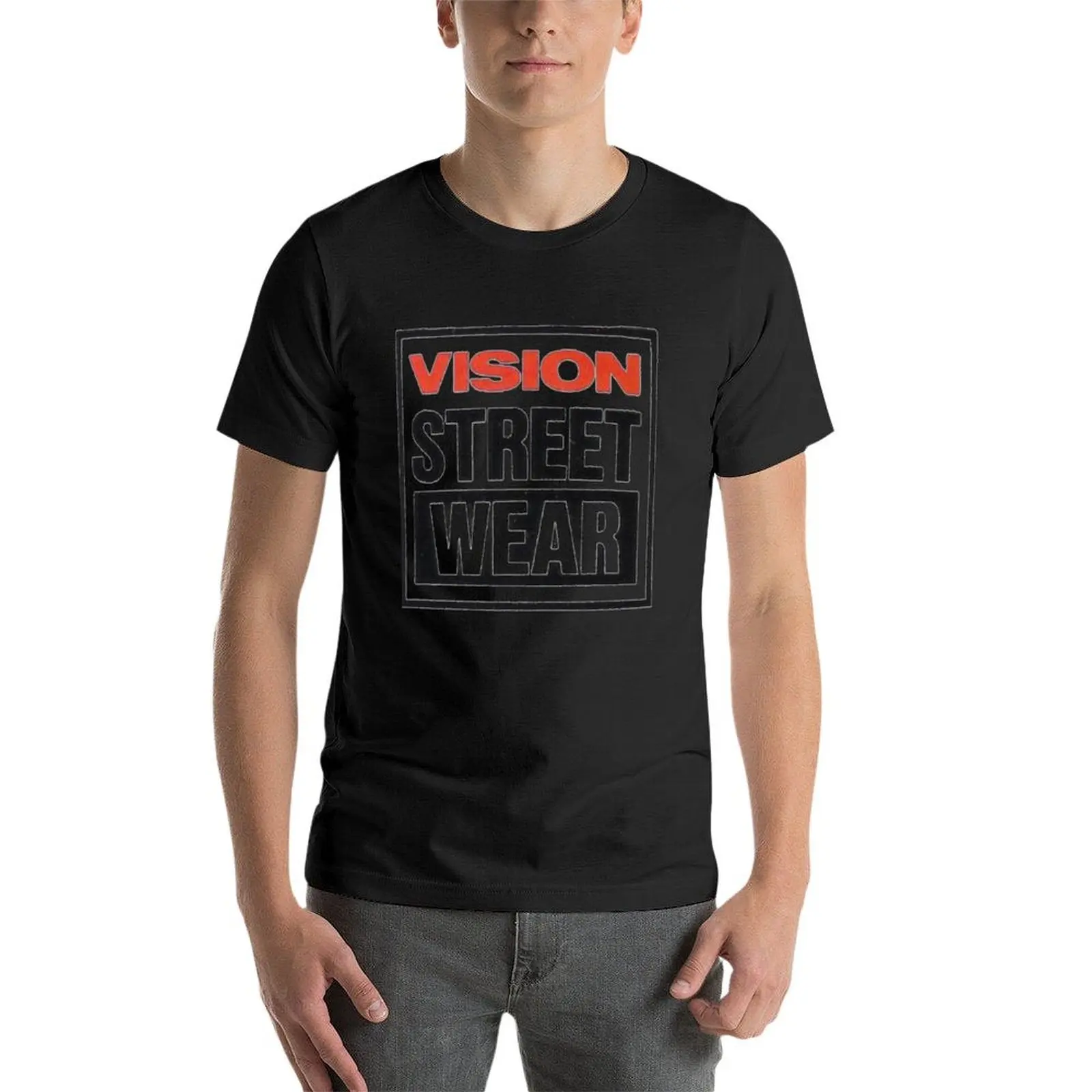 Vision street wear, retro skateboard T-Shirt summer clothes tees anime men t shirts