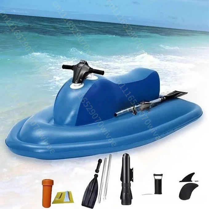 New water inflatable motorboat, parent-child outdoor water play artifact, water motorboat electric underwater thruster