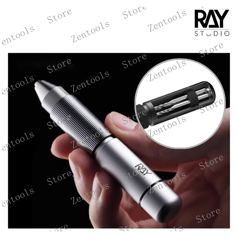 RAY Pro Hand Drill Set - Precision Mini Twist Drill for Model Making, Gundam, Crafts (RHD-01PRO) with Magnetic Storage