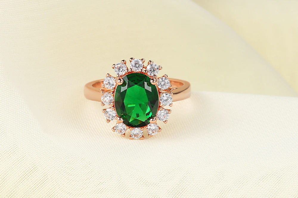 Diana Ring Für Frauen Prinzessin Stil Blau Kristall Zirkon Silber Farbe Engagement Hochzeit Finger Ringe Geschenk Mode Schmuck R076 – Detail 17
