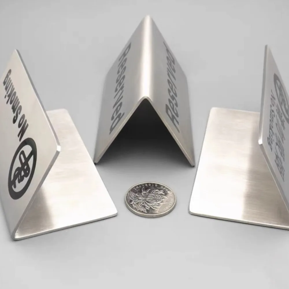 Dubbelzijdig Rvs Tafel Card Geen Roken Kaart Restaurant Cafe Bar Reservering Kaart