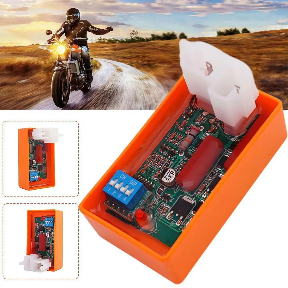 

6 Pin Dual Plug CDI Fits Many 4-stroke Models Of ATVs Karts Scooters Dirt AC Mopeds Motorcycle Adjustable Go Bikes Racing C Q0H0