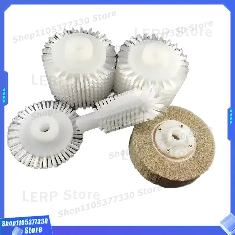 5pcs Industrial Nylon Bristle Roller Brush for Electric Shoe Polisher DIY Cleaning Tool Customizable Durable Stiff Bristles