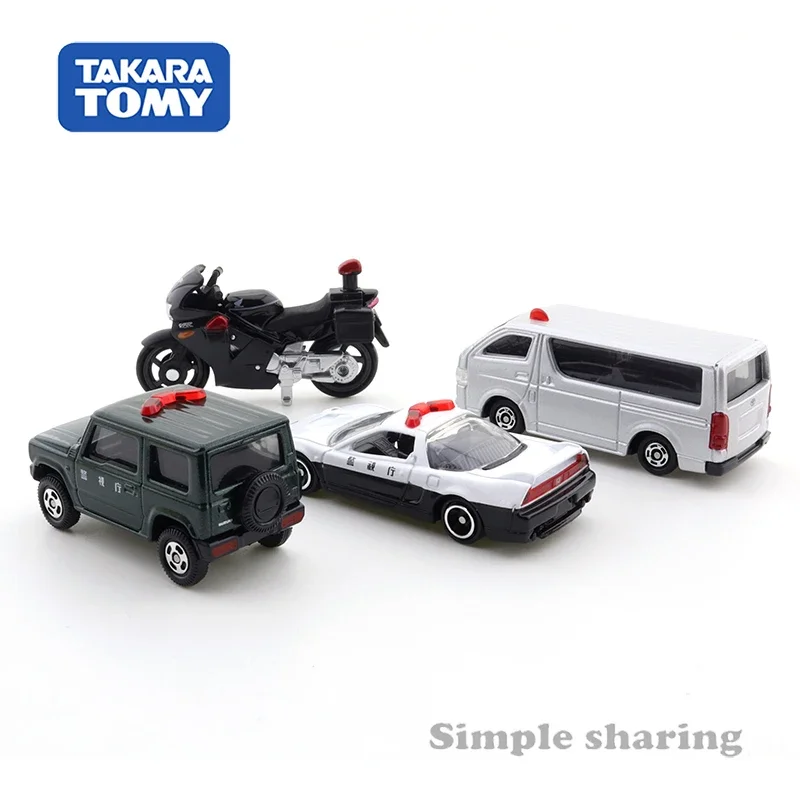 Takara Tomy Tomica Politie Voertuig Collection 4 Set (NSX-R, Jimny, Hiace, Honda Vfr) kinderen Speelgoed Motor Voertuig Diecast Metaal Model