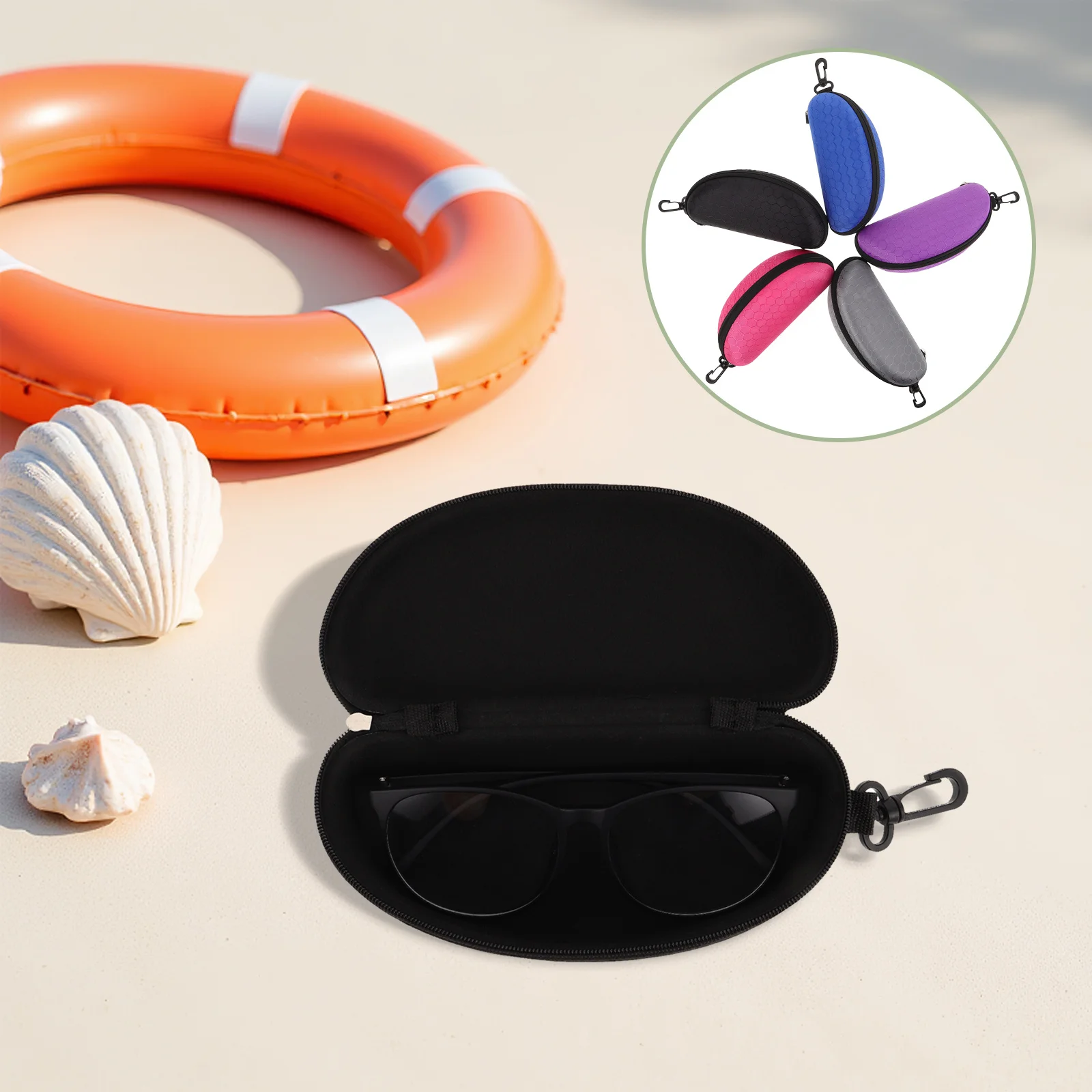 

5Pcs Durable Eva Sunglasses Organizer Case Zipper Eyewear Storage Box Portable Travel Accessories Men Women Eyeglass Organizer