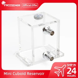 FREEZEMOD-tanque de agua de refrigeración acrílico, depósito totalmente transparente, Mini cuboide PMMA, 200ML, 5mm de espesor, enfriador de agua cuadrado, MOD de PC