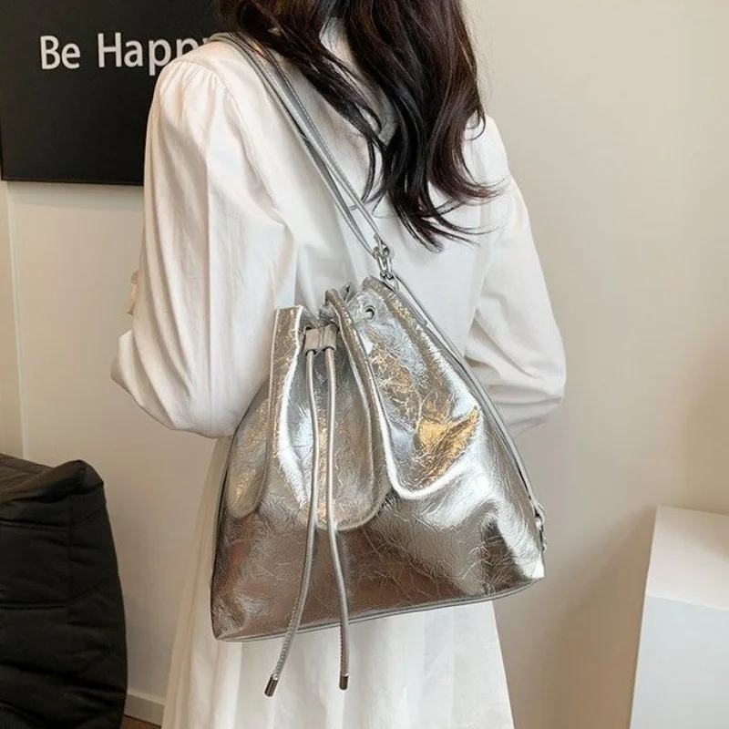 

Прозрачная минималистичная сумка через плечо для женщин, роскошная дизайнерская кожаная сумка-тоут, винтажная элегантная вместительная уникальная прозрачная сумка для подгузников