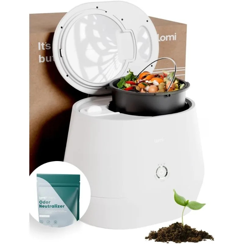 1.3 – 3L, Electric Composter (45 Cycles), World’s First Smart Waste That Turns Waste into Natural Fertilizer with a Single