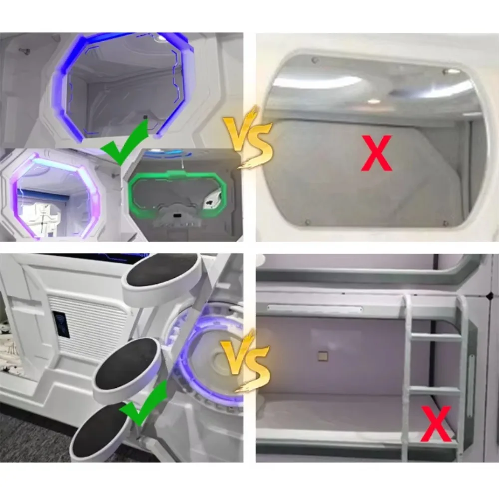 

Hot-selling hotel furniture soundproof capsule bed capsule hotel sleeping cabin