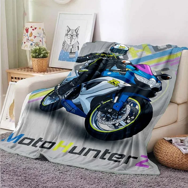 

Одеяло для мотогонок мягкое тонкое фланелевое одеяло мягкое и уютное домашнее одеяло для путешествий детское одеяло подарок на день рождения