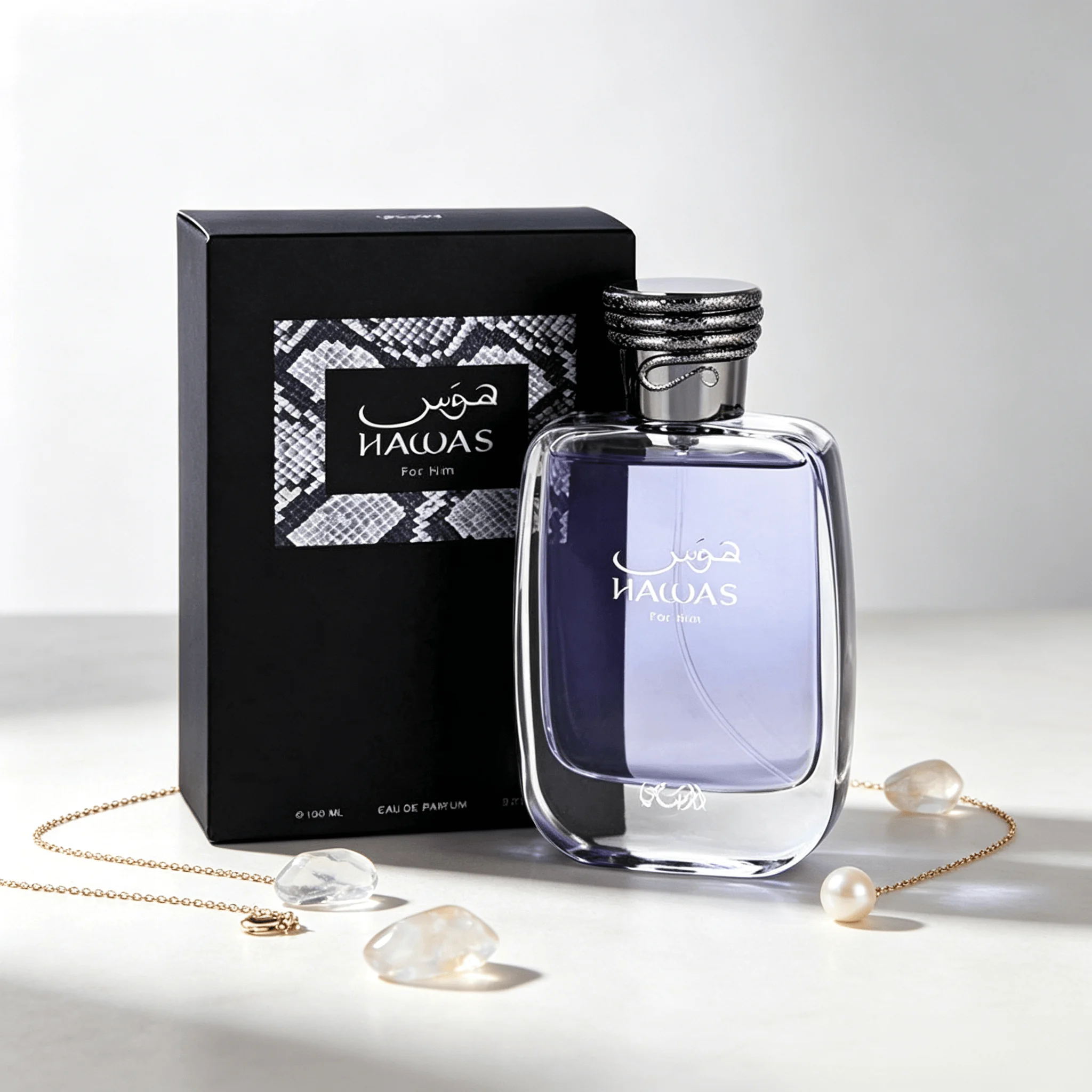 

Hawas Eau de Parfum Men Perfume Fresh Citrus Spicy Woody Masculine Fragrance Long Lasting Transparent Purple Liquid Bottle Daily Office Arabian Perfume Gift for Guys