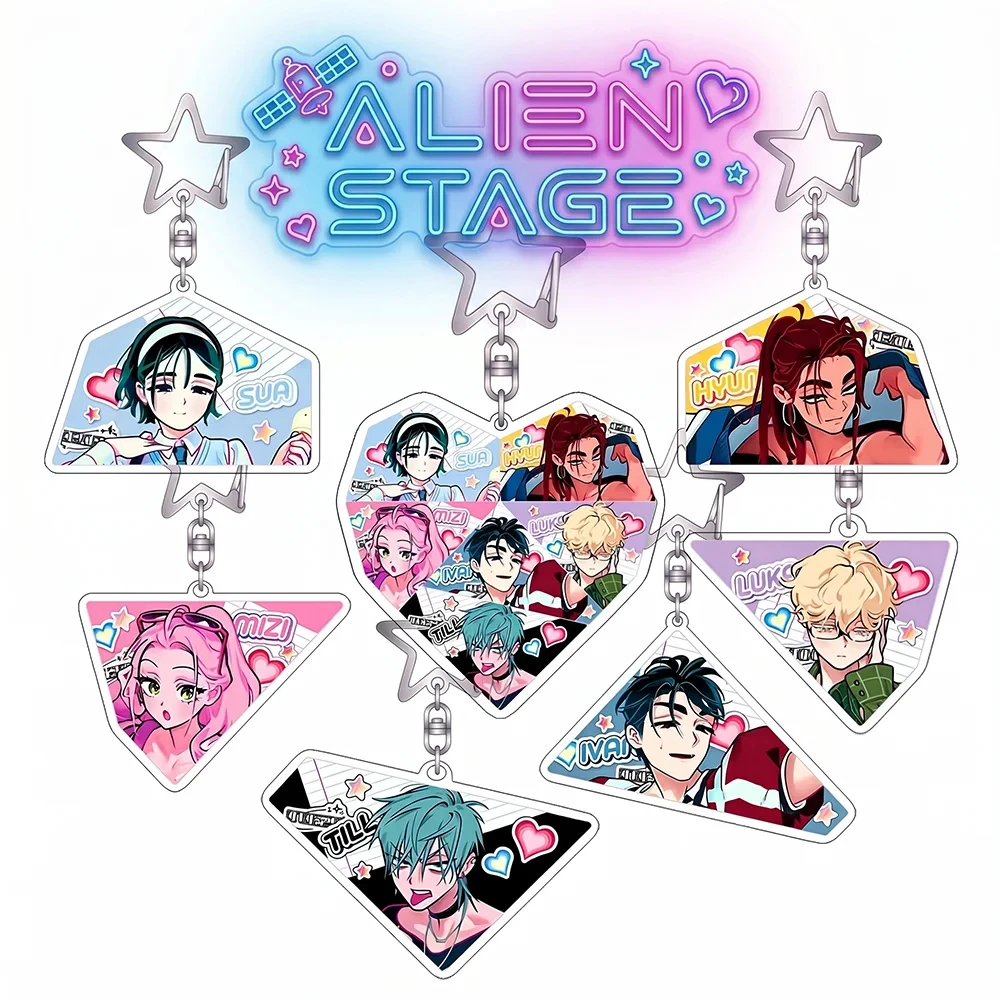 Alien Stage Find Your Plus One Mizi Sua Till Ivan Luka Hyuna Kawaii Anime Acrylic Stand keychain 6CM All Roles Peripheral Gifts