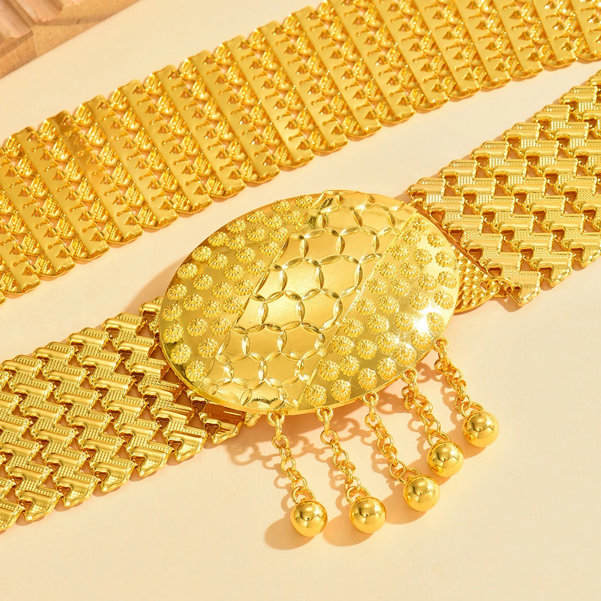 Turkish Bride Gold-Plated Belt For Waist Decoration view 5