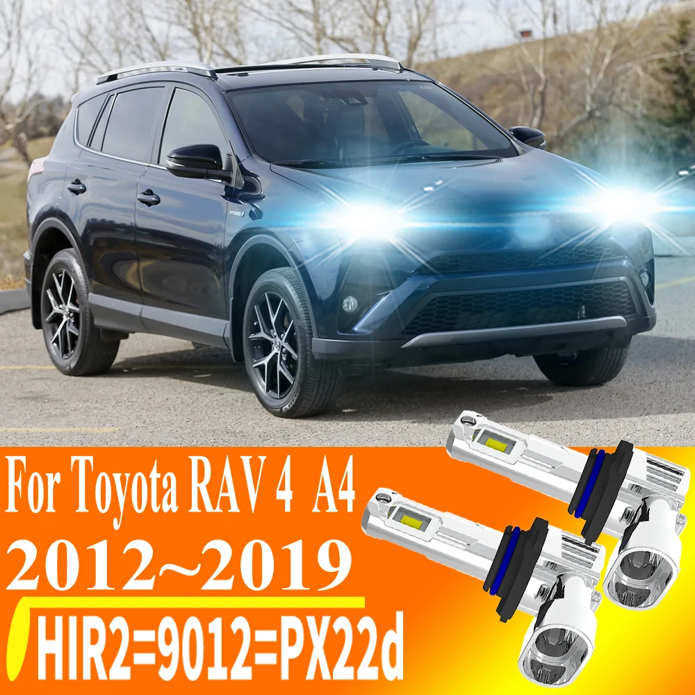 2pcs HIR2 9012 PX22d Led Headlight High Power Canbus Light Car Bulb White Auto Fog Diode Moto Lamp For Toyota Rav 4 A4 2012~2019
