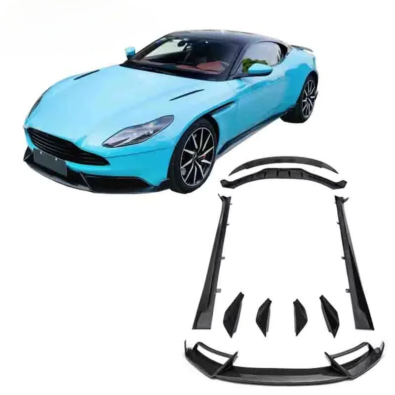 For Aston Martin DB11 Dry Carbon Fiber Front Bumper Lip Splitter Canards Rear Diffuser  Side Skirts Wing Spoiler Body kit