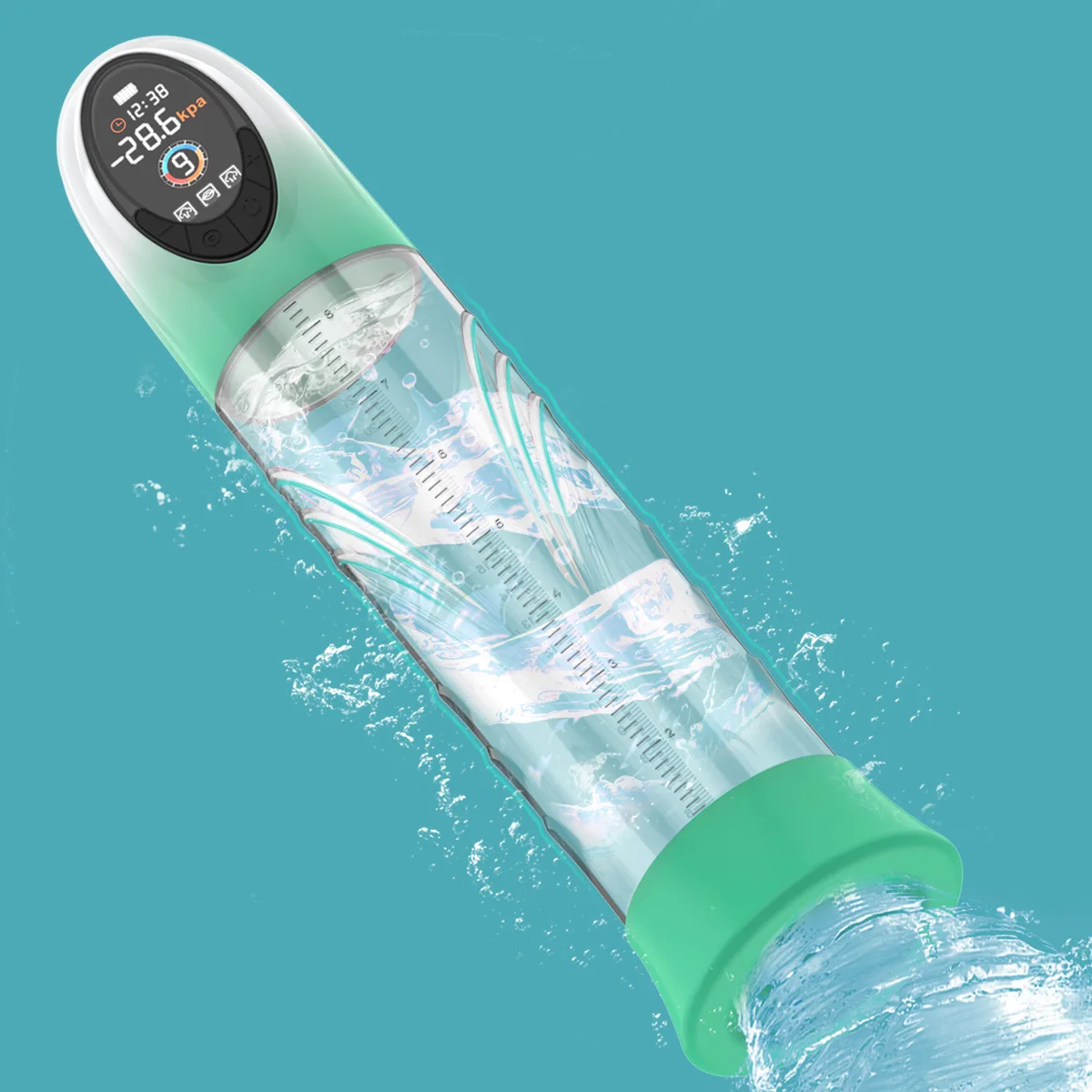 Penis Pump Male Sex Toys Electric Vacuum IPX7 Waterproof LCD Display 4 Pressure Levels 9 Suction Training Penis Extender Bigger