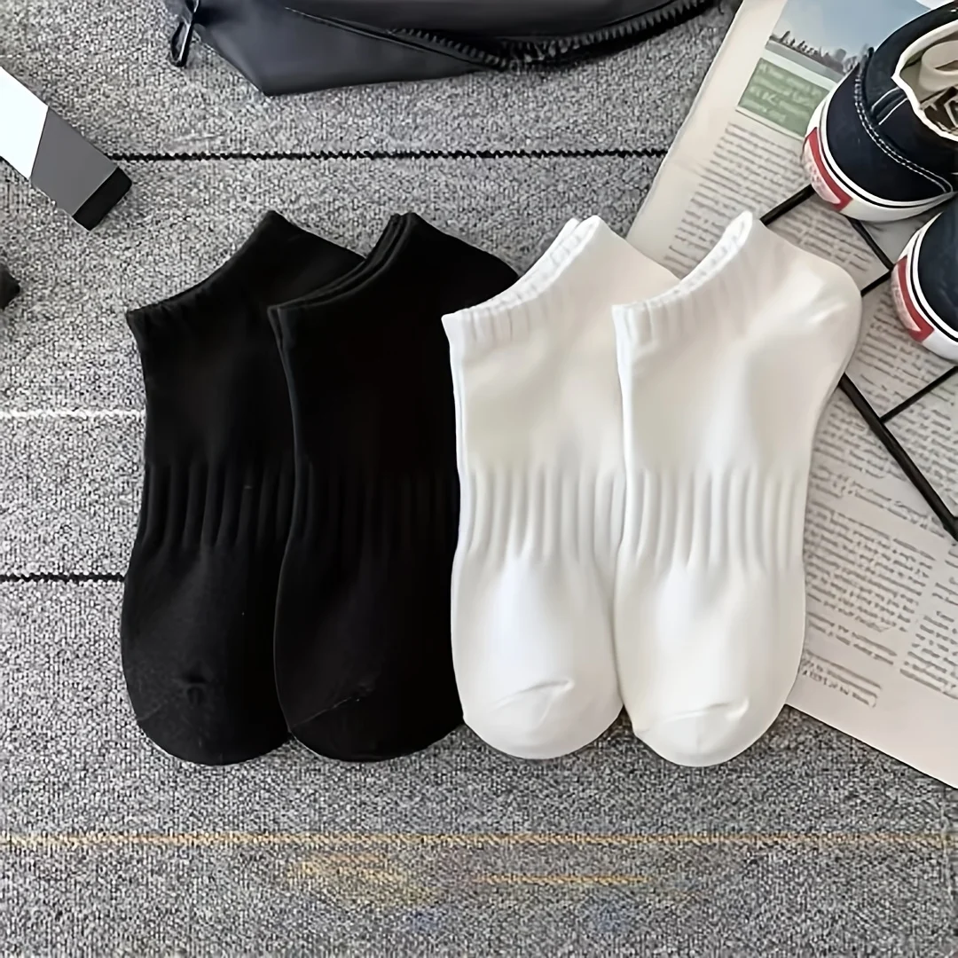 4 Paar bequeme, atmungsaktive, schweißabsorbierende Sportsocken für Damen und Herren im Sommer, modisch und vielseitig – Detail 5