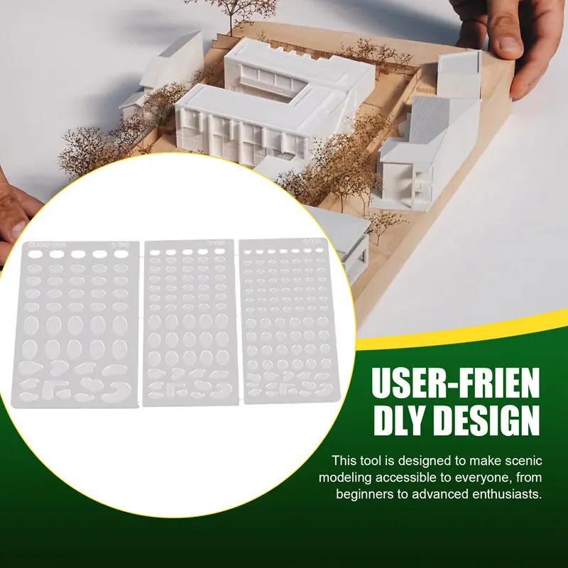 Scale Static Grass Planting Template Tool For Electrostatic Flock Applicator Scene Sand Table