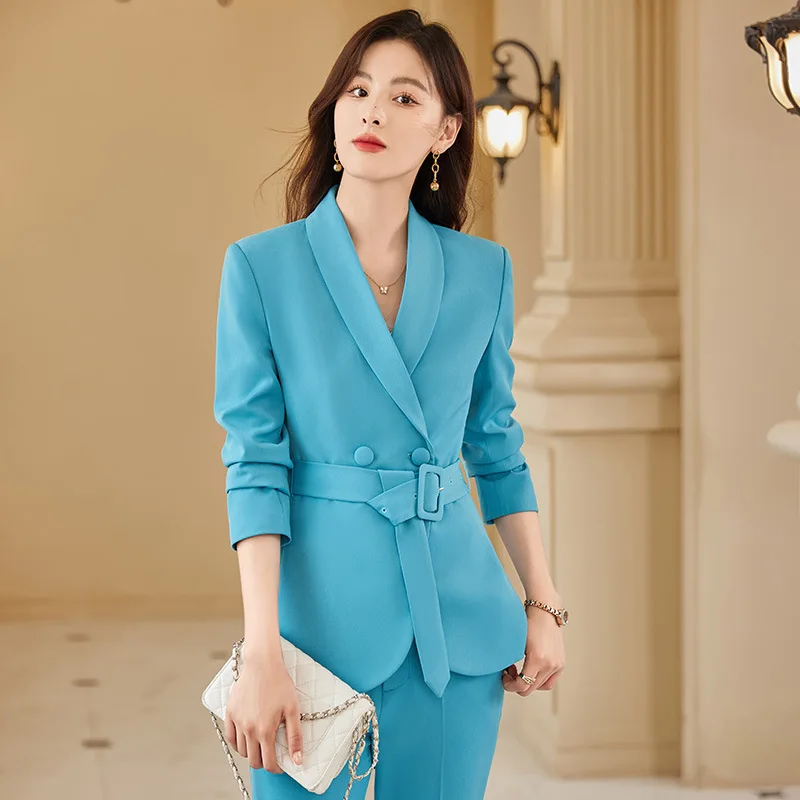 Niche High-End Design2024Professional Host Spring and Autumn High-End New Suit Elegant Women's Formal Wear Mu Xue Xian