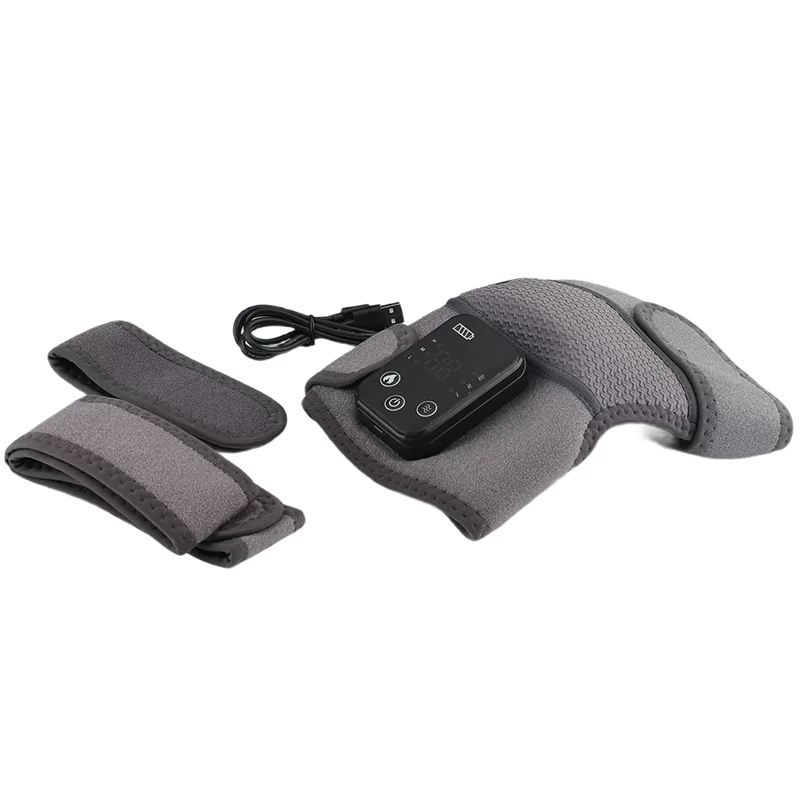 A01V-Heated For Knee Brace Wrap With Cordless Heating Pad For Massager For Knees Relief Muscle Tension Via Heat Massage