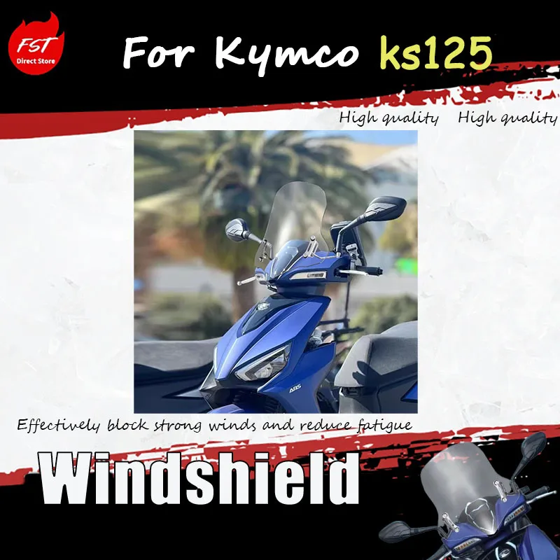 

Обновленное ветровое стекло Kymco KS125 - Передняя панель ветрового стекла - Аксессуары для KS125 - Защитная панель от дождя - Неразрушающая установка