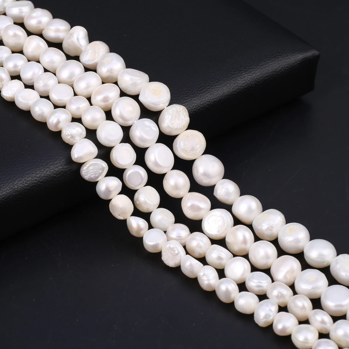 Natural Freshwater Pearl Bead Transverse Holes Isolation Loose Beaded for Jewelry Making DIY Charm Bracelet Necklace Accessories