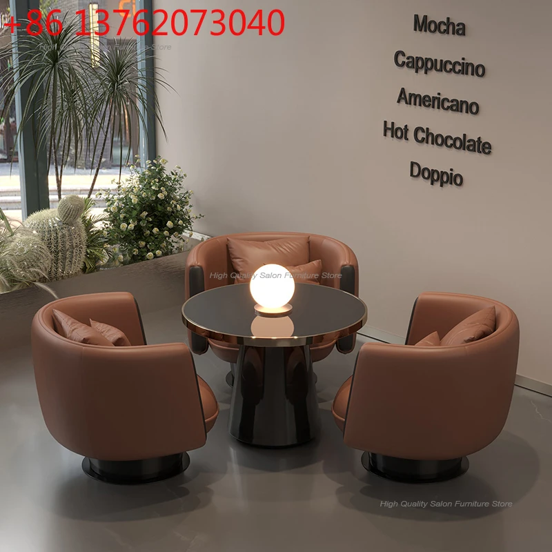 

Nordic Luxury Hotel Rest Area Reception Sofas Modern Designed Lounge Negotiation Table Chair Set Business Office Furniture