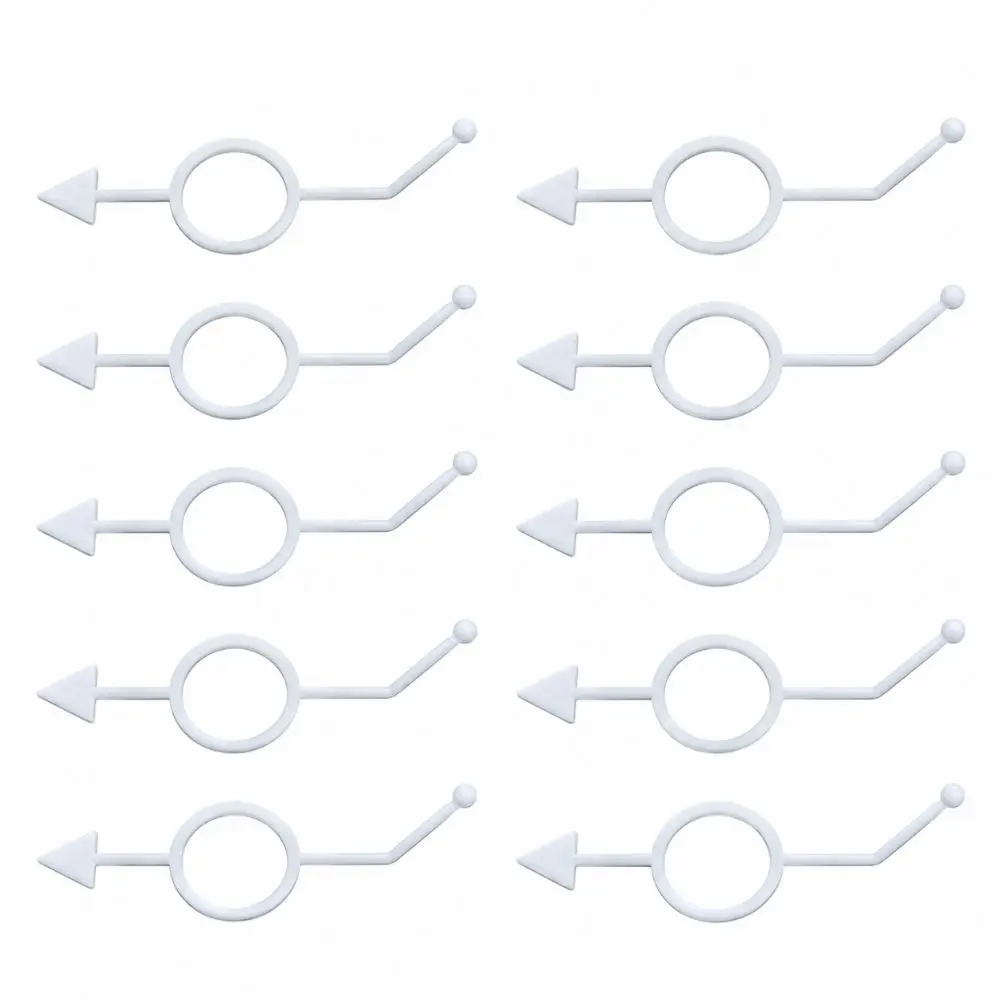10PCS Plastic Billiards Aiming Marker Practice Aiming White Billiards Practice Guide Billiards Training Tool Pool Table Practice