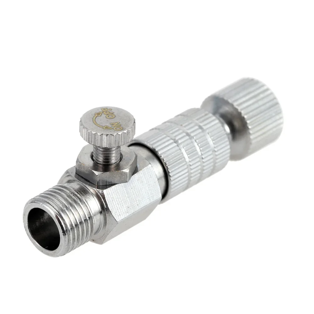 Airbrush Quick Release Coupler Airflow Válvula de Controle de Ajuste Acoplamento Air Brush Mangueira Rápida Joint Airbrushes Tool Bsp