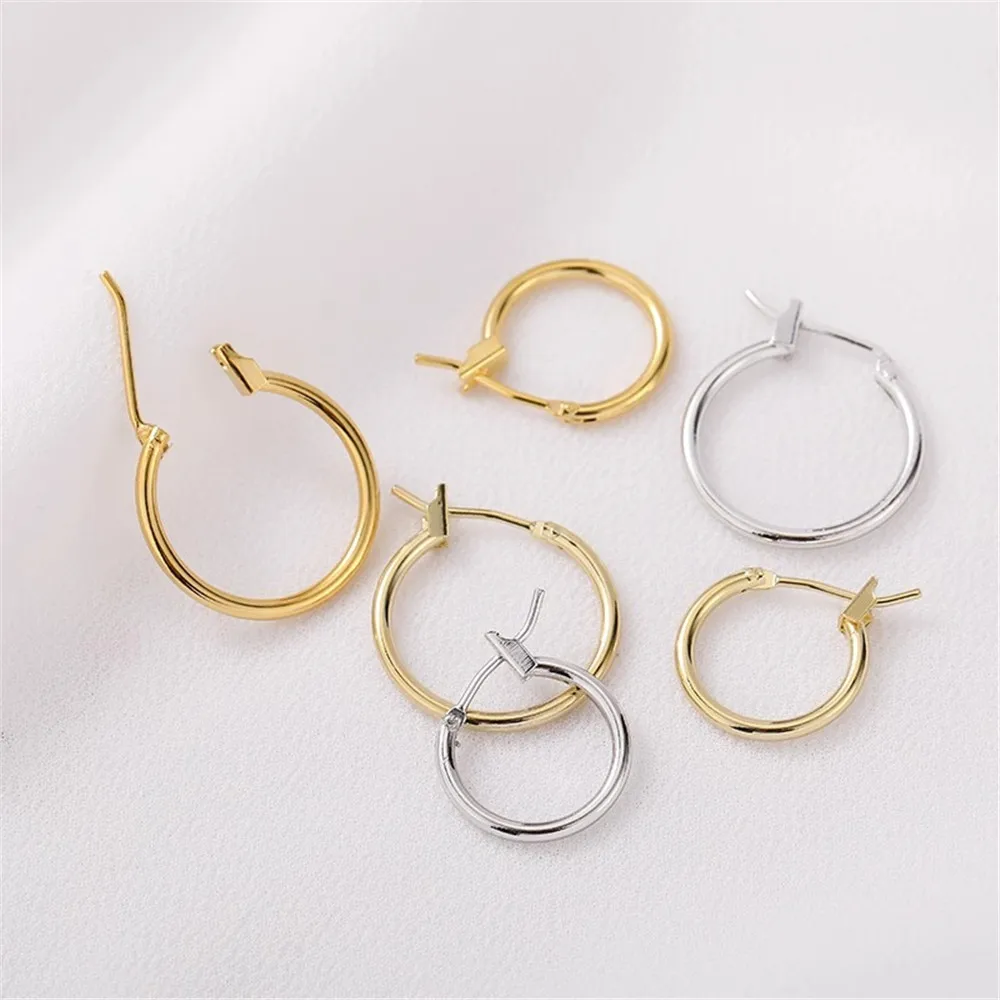 

14K18K Gold Ear Circle Earrings Handmade Diy Ear Clip Earrings Accessories Materials E029