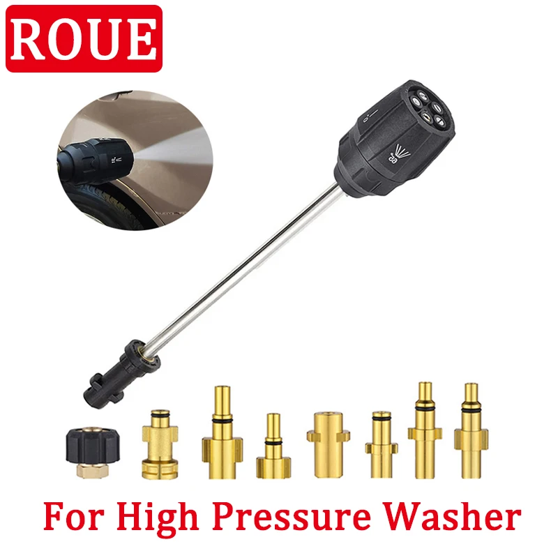 Convenient Adjustable Spear High Pressure Washer Metal Extension Rod Water Spray Lance Washer Nozzle For Karcher Nilfisk Bosch