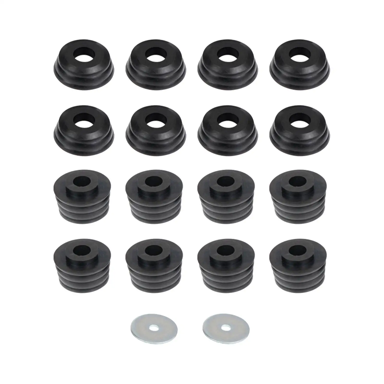 Body Cab Bushing Kit Spare Parts Assembly Direct Replaces Black Body Cab Mounts Washers for GMC Sierra 2WD 4WD 1999-2014