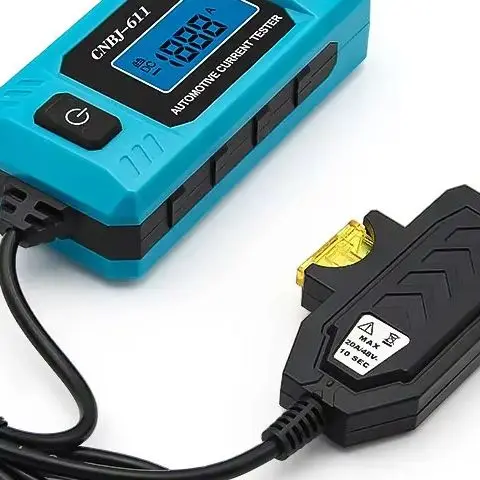 CNBJ-611 Automotive Fuse Current Tester – Built-in Battery, LCD Display, Car Leakage Analyzer & Fault Diagnostic Tool