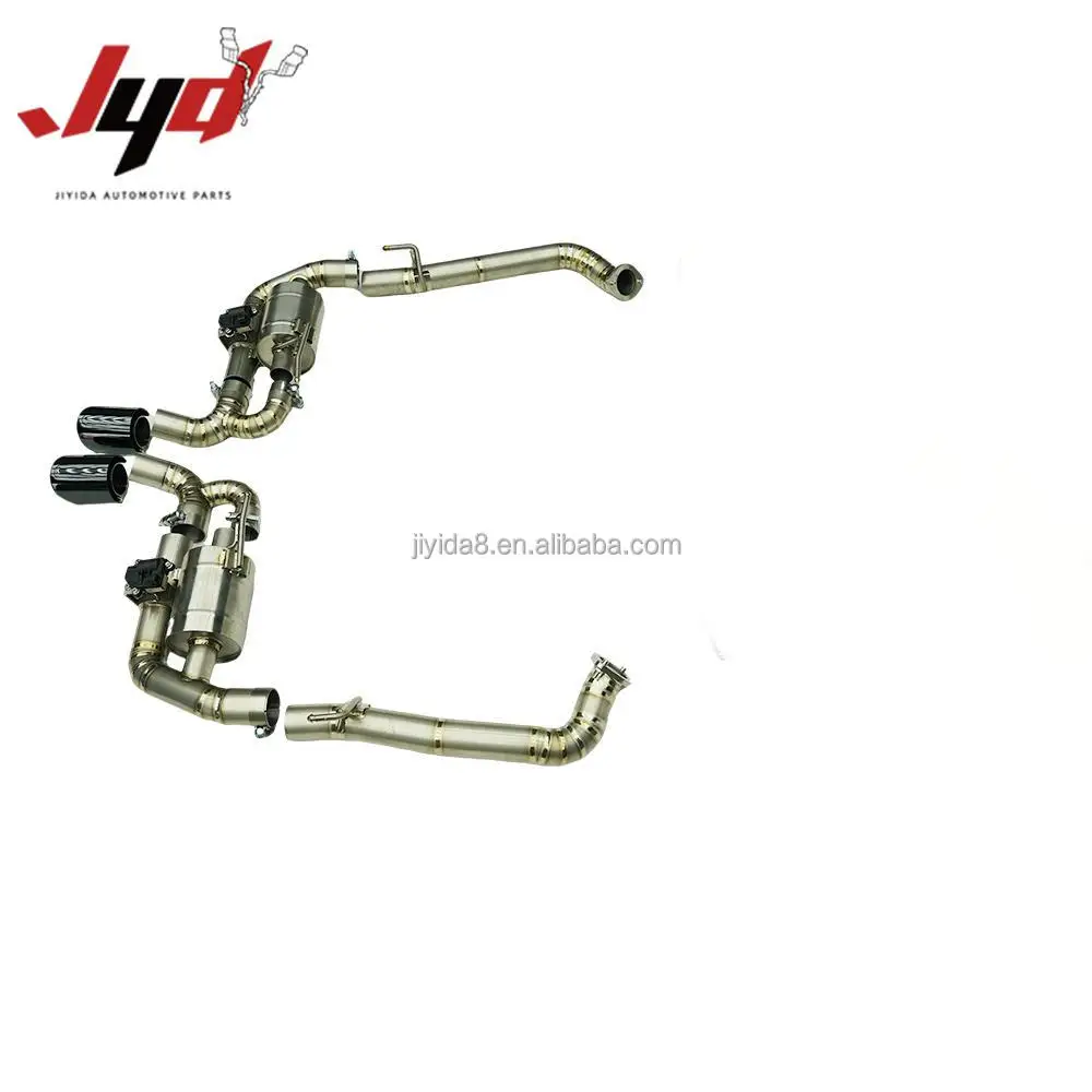 5 Titanium 76mm Blue Burnt Catback Exhaust System Boxster 718 2.0T Valved Easy Install