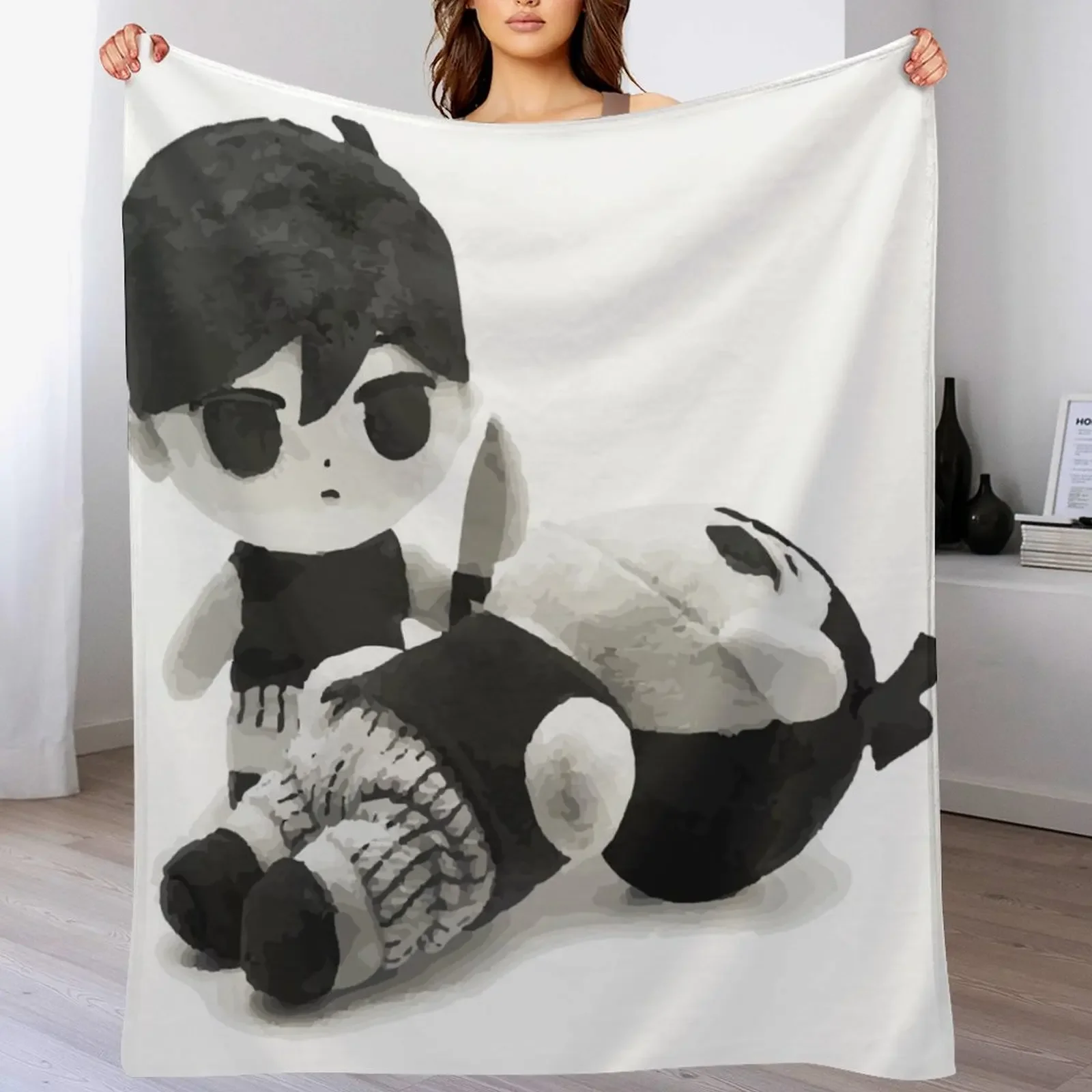 

Omori Plush Throw Blanket Warm Throw Blanket Gift for Anniversary