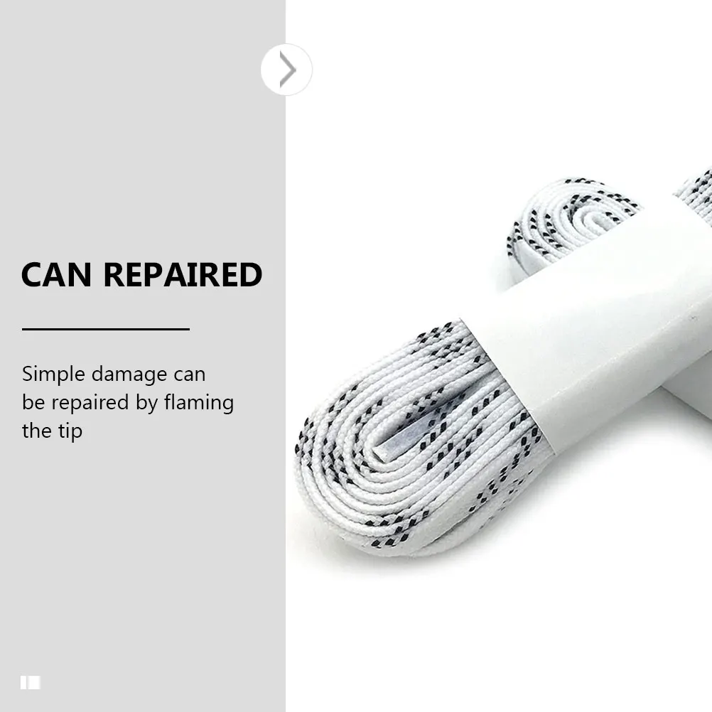 2 paia di lacci da hockey antigelo, lacci in poliestere per pattini, scarpe da ginnastica da ghiaccio, lacci durevoli e resistenti all'usura
