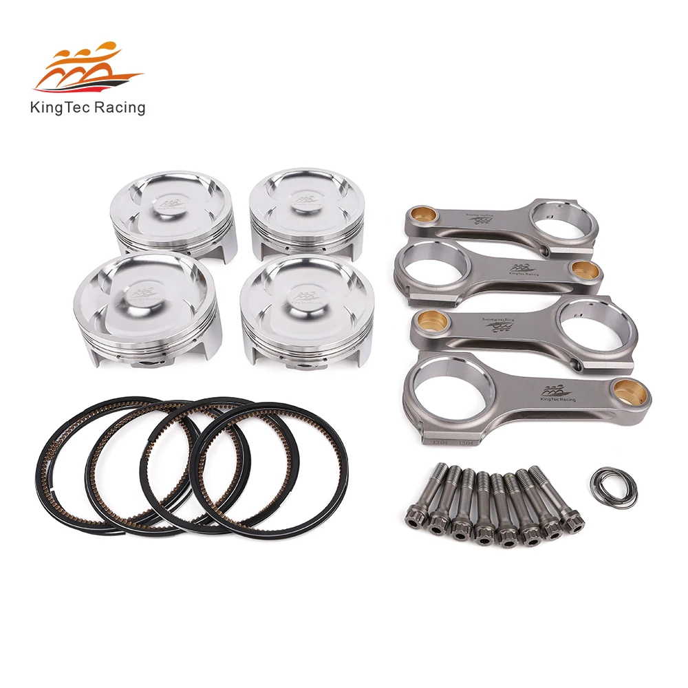 KTC Racing EJ25 Forged 4340 Steel Connecting Rod 4032 Aluminum Piston Kit for Subaru EJ25 Upgrade with ARP bolts