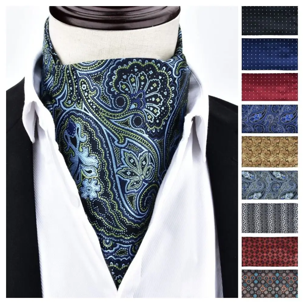 Fashion Floral Men Cashew Tie Jacquard Dots British Collar Scarf Accessories Shirt Decoration Formal Neck Tie Gentleman