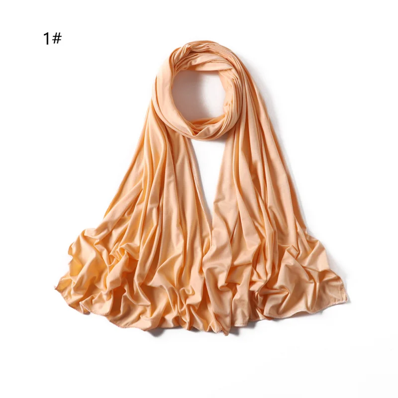 Solid ColorjerseyCotton Jersey Mercerized Cotton Modal Soft Women's Hair Towel Scarf Veil One Piece Dropshipping