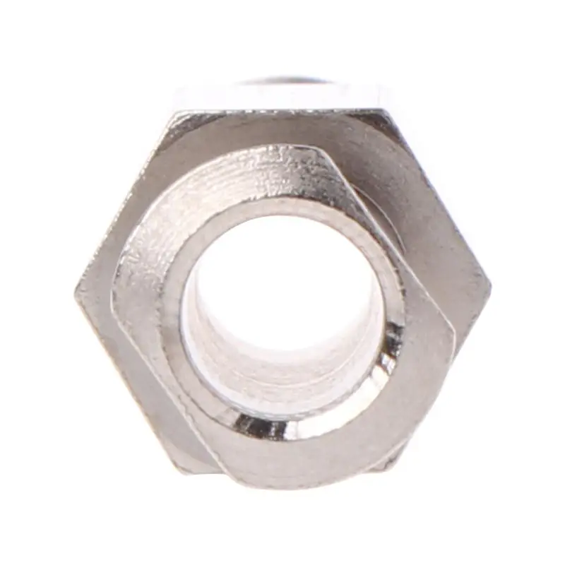 Nickel Plated 4mm Female to Female Luer Lock Adapter Coupler with 4mm Aperture Lock Hardware Connector Parts Anti Rust Dropship