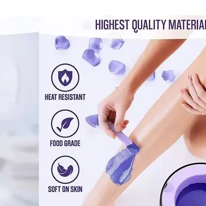 Wax Warmer Thickening Heat-resistant Silicone Bowls Hair Removal Wax Replacement Pot Bowls Hair Removal Reusable Waxing Pot Bowl