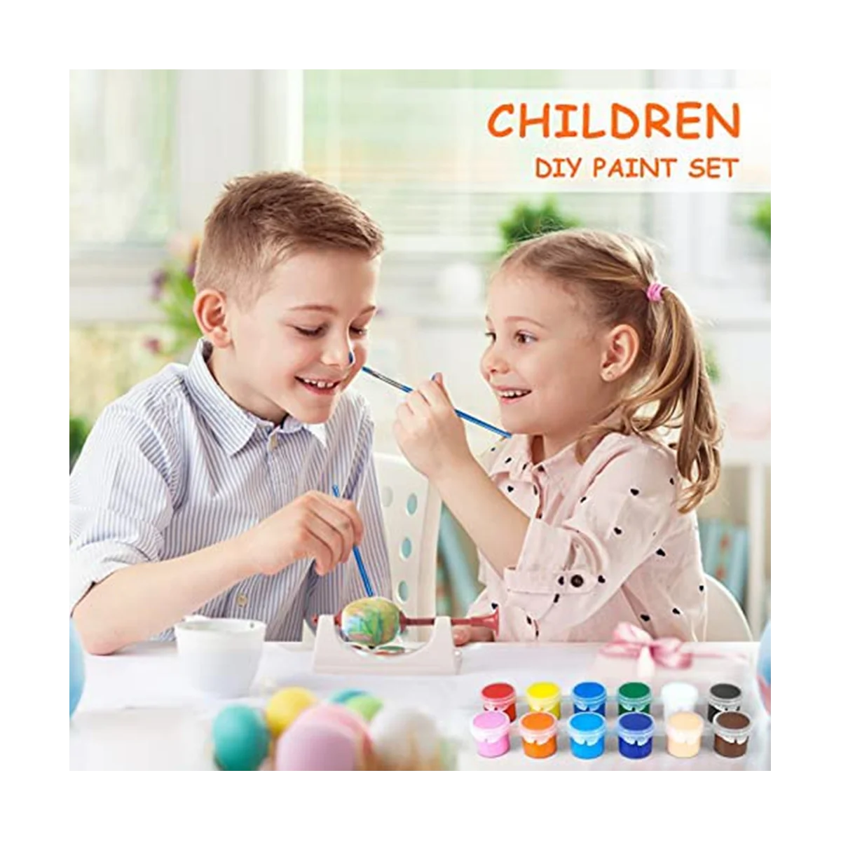 140 PCS Acrylic Paint Set,12 Colors Acrylic Paint Strips for Kids&Adults Craft Paint,Perfect for Home Birthday Classroom