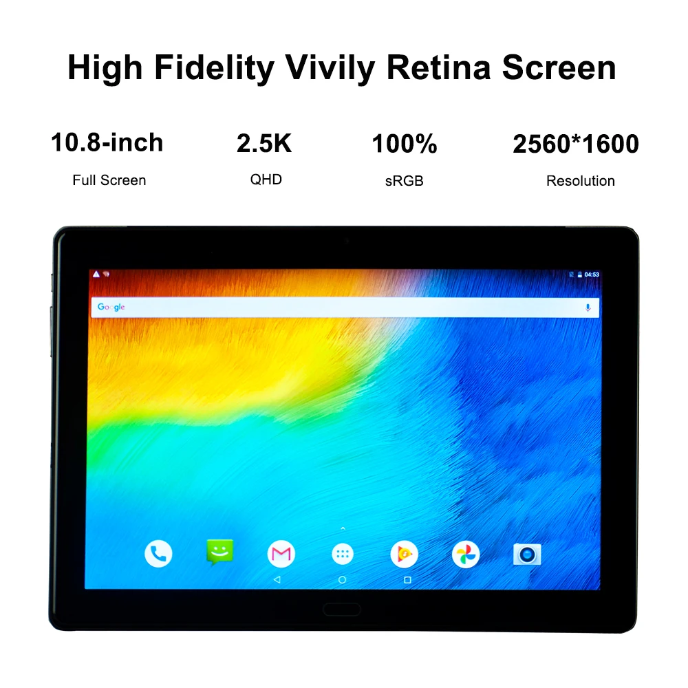 2 em 1 Tablet PC, 8GB de RAM 256GB ROM MTK6797 Helio X23 10 Core 2560x1600 Android 10.8 "Tablet 4G Telefone WiFi GPS Tipo-USB Tablets