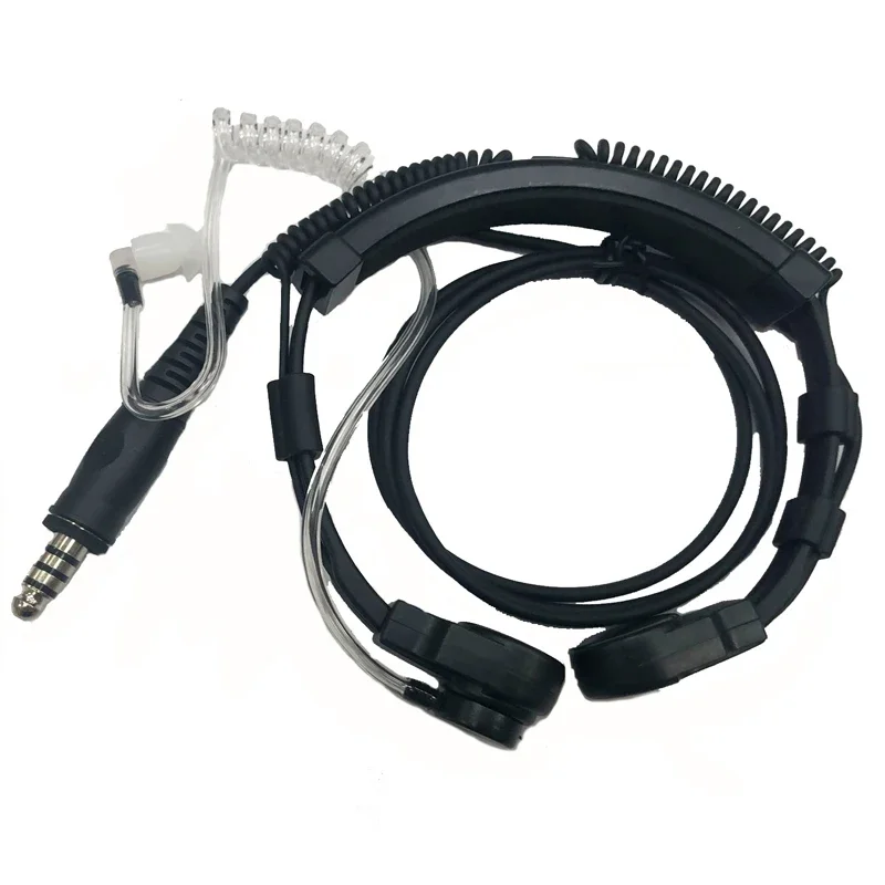 Walkie Talkie Throat Mic, Heavy Duty Microphone, U94 PTT, Neck Radio, Nato Tactical Headset for Baofeng, Kenwood UV-5R TYT