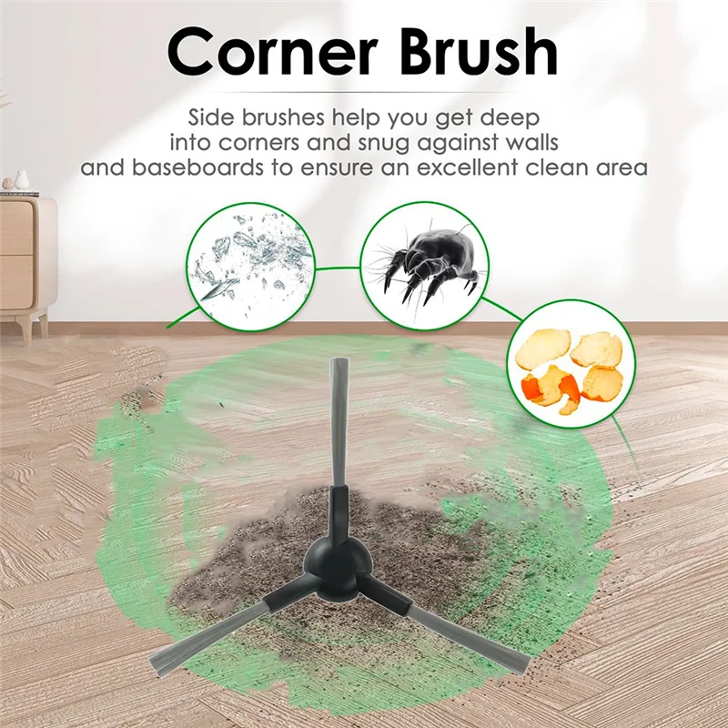 YCOC-10 шт. Боковая щетка для Dreame Mova E30 Ultra/Trouver E30 Ultra, замена деталей чистящего средства