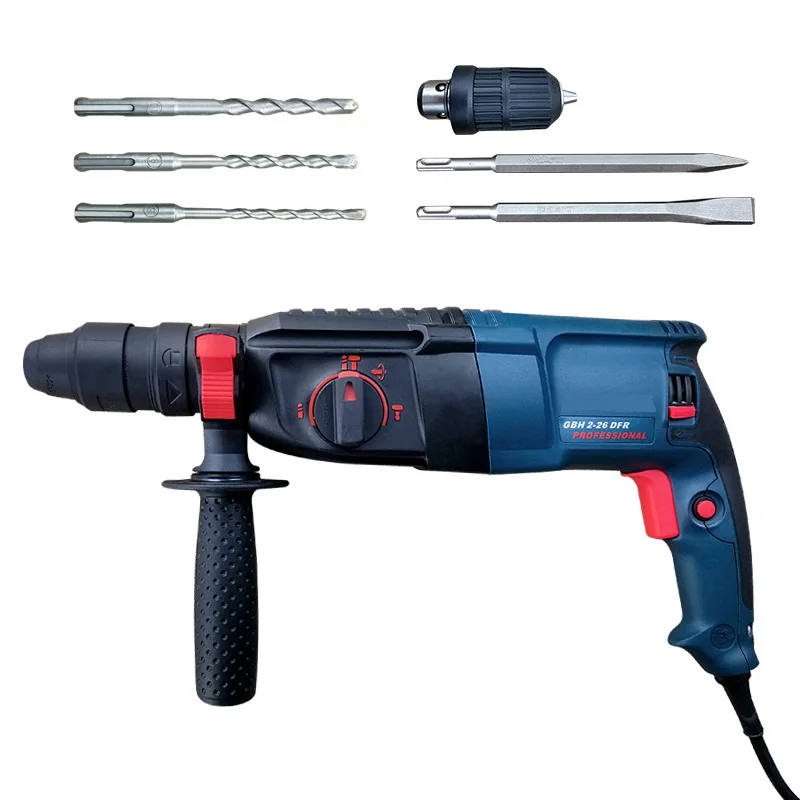 Electric Hammer Drill Set Multi-functional High-Power Impact Drill Industrial & DIY Grade 220V AC